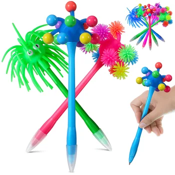 9 Шт бусин Детские Шариковые ручки Креативные офисные канцелярские принадлежности Оптом Студенческий Пластиковый ребенок