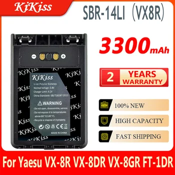 KiKiss 100% Новый аккумулятор SBR-14LI (VX8R) 3300 мАч Для Yaesu VX-8R, VX-8DR, VX-8GR, FT-1DR, FT1XD, FT-2DR, радио FNB-102LI, FNB-101Li