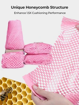 Сотовая бумага Розовая упаковка Крафт-оберточная бумага Подарочная упаковочная бумага Упаковочный материал Изделия Крафт-рулонная бумага