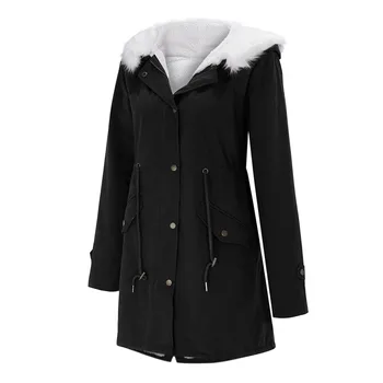 2023 Новое зимнее женское утолщенное теплое пальто, стеганые куртки, уличная ветрозащитная верхняя одежда с капюшоном, зимняя женская одежда