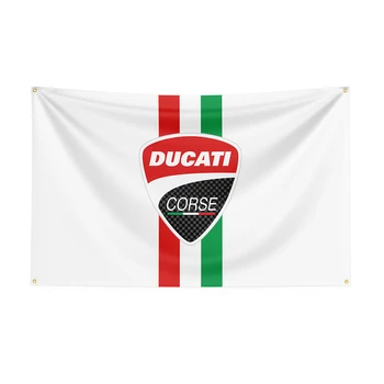 90x50 см Флаг Ducatis, Баннер для гоночного автомобиля с принтом из полиэстера для декора, декор флага, баннер для украшения флага, Баннер для флага