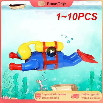 1-10 шт. Заводные игрушки для кукол-дайверов, игрушки для купания, имитирующие плавание, Потенциальный дайвер, Игры для купания и душа для младенцев
