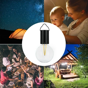 Водонепроницаемый фонарь для кемпинга Сильная совместимость Светодиодный фонарь Лампа Круглая палатка лампа с молочным пузырем Портативный Устойчивый ABS для инструмента для кемпинга