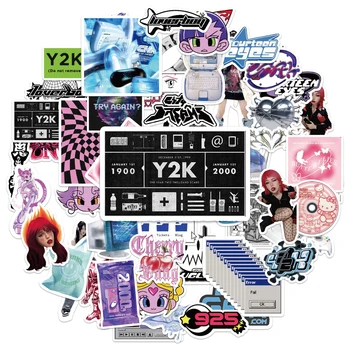 10/50 шт Наклейки в стиле VSCO Y2K для девочек 90-х годов в стиле Харадзюку, Винтажные наклейки, Ноутбук, Скейтборд, Телефон, Граффити, Милая эстетическая наклейка-игрушка
