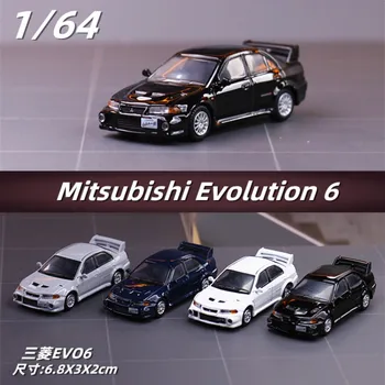1/64 Mitsubishi Lancer EVO 6 5 4 Evolution VI EX2000 Легкосплавная Модель Автомобиля, Отлитая под давлением, Имитация Транспортных Средств, Предметы Коллекционирования, Детские Игрушки, Подарки
