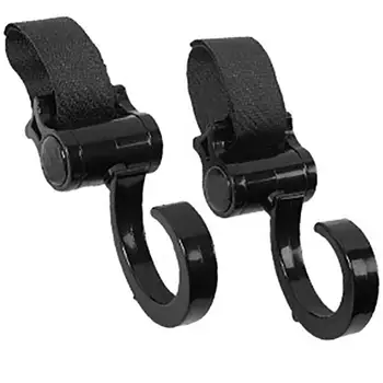 Крючки для колясок, крючки для колясок с возможностью поворота на 360 градусов, 2 шт., зажимы для колясок, универсальные зажимы для колясок для сумок, пакетов для подгузников и