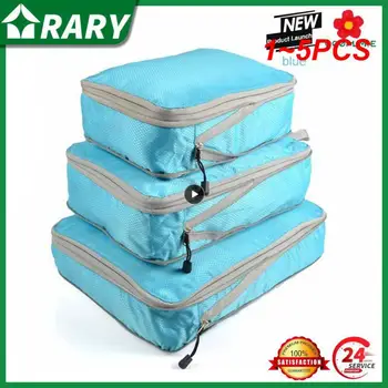 1 ~ 5ШТ Дорожная сумка для хранения большой емкости сжимаемый упаковочный куб складной водонепроницаемый чемодан нейлоновая переносная сумка для багажа