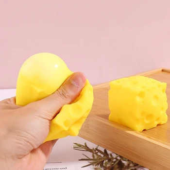 Прекрасный Небьющийся милый сыр Милая игрушка Моти для мужчин женщин Желтый сыр Мальтозная игрушка Приз для студентов
