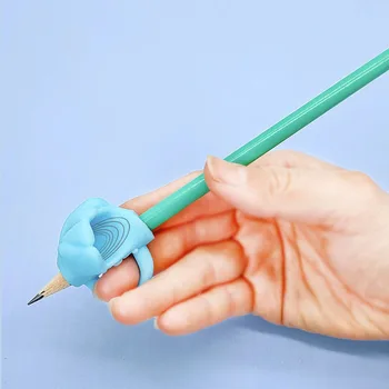 3 шт./компл. Мягкий кремнеземный карандаш С двумя пальцами, гелевые ручки для обучения письму, инструмент для коррекции, ручки для детских подарков