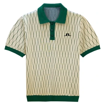 одежда для гольфа 2023, одежда для верховой езды, Мужская футболка для гольфа, мужская одежда для гольфа, летняя Корейская роскошная одежда, теннисная футболка, одежда для гольфа
