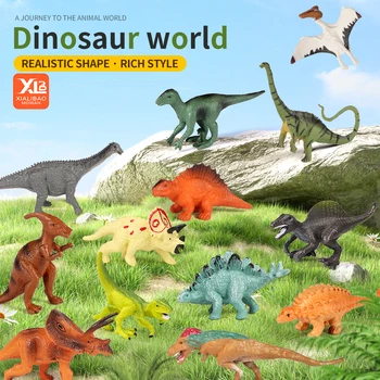 Игрушка-динозавр, имитирующее животное, Мир Юрского периода, Милый мини-динозавр, набор модельных фигурок, ПВХ, развивающая игрушка для детей в подарок