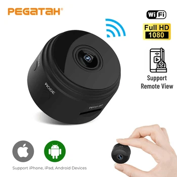 Мини-камера Smart WiFi HD Voice Video Recorder Камера домашней безопасности 1080P Обнаружение движения Видеокамера наблюдения в помещении