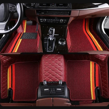 Роскошные двухэтажные автомобильные коврики на заказ для BMW 7 серии G11 2015-2022 годов выпуска Аксессуары Детали интерьера