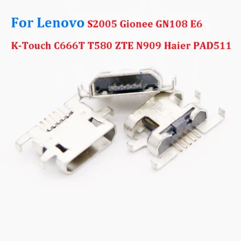 100/200 шт Разъем Micro USB порт зарядки для Lenovo S2005 Gionee GN108 E6 K-Touch C666T T580 ZTE N909 Haier PAD511
