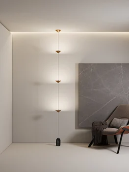 дизайнерская креативная прикроватная лампа без проводов для спальни, минималистичная гостиная, фоновый настенный торшер для прихожей