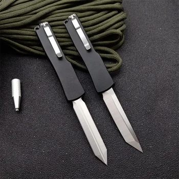 Micro OTF Tech Knife UT70 Серии 7CR17 Со стальным лезвием и ручкой из алюминиевого сплава с ЧПУ, Карманный нож для самообороны для кемпинга на открытом воздухе