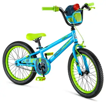 18-дюймовые колеса для тротуарного велосипеда Squirt, синий / зеленый