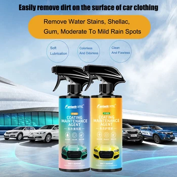 Невидимая жидкость для ухода за автомобильной одеждой для глубокого питания автомобилей Без мытья водой Улучшенная Гладкость Защита от обрастания