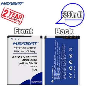 Новое поступление [HSABAT ] Аккумулятор 3350mAh BL-4B для NOKIA 2505 3606 3608 2670 2660 2630 5000 6111 7070 7088 7370 7373 7500