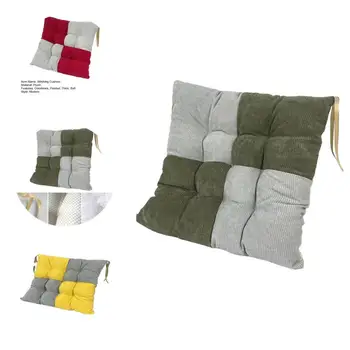 Подушка для снятия давления на талию, подушка из волокнистого материала, Цветная квадратная подушка для стула, мягкая, утолщенная, нескользящая для домашнего офиса
