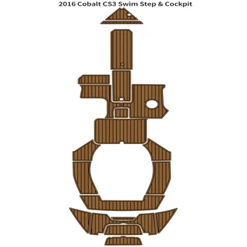 2016 Cobalt CS3, платформа для плавания, Кокпит, подушка для лодки, EVA-пена, палубный коврик из искусственного тика, Самоклеящийся коврик в стиле SeaDek Gaterstep