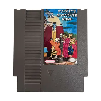 8-разрядная игровая карта 72 Пина Addams Family Pugsley's Scavenger Hunt для видеоигры с картриджем для NES с версиями для NESSC и Pal