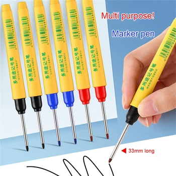 Многоцелевая ручка-маркер 33 мм, водонепроницаемая ручка, масляная ручка, Быстросохнущая смазочная ручка, маркер для создания точных линий