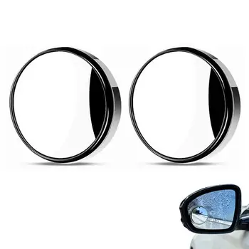 Зеркало для слепых зон для автомобилей HD Glass Blindspot Mirrors 360 Регулировка зеркала заднего вида для легковых автомобилей внедорожников и грузовиков Потрясающая машина