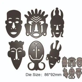 2023 Новый портрет головы индейца, штампы для резки металла, вырезанные украшения, альбом для вырезок, форма для ножей для рукоделия, трафареты для штампов