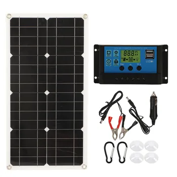 Комплект солнечных панелей IP65 Водонепроницаемый 25 Вт Автоматическая зарядка 12 В 24 В Адаптивная Эффективная зарядка солнечной панели для мотоциклов
