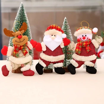 1шт рождественские украшения кукла Снеговик Лось рождественские украшения для дома настольный декор Рождественский подарок Навидад Новый год декор