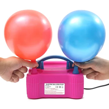 Электрический насос для воздушных шаров с двойным отверстием, Высоковольтный переменный ток, надувной штекер EU, портативный Электрический насос для воздушных шаров Ai, универсальный Надувной насос