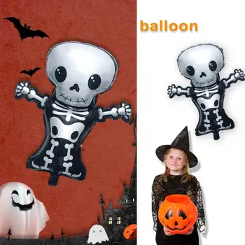 Воздушный шар для вечеринки на Хэллоуин, утолщенный воздушный шар для вечеринки, жуткие игрушки на Хэллоуин, Тыква, скелет, Паук, ведьма с привидениями для детей