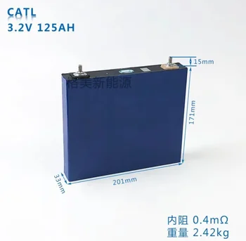 Новый запас 4 шт Класс A Лучшая цена CatL LiFePO4 3,2 V 125AH Литий-ионный аккумулятор для программы хранения солнечных панелей power EV RV