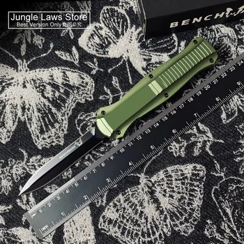 BM OTF Tech Knives 3300 INFIDEL Лучшая версия Лезвия D2 с Черным покрытием И Алюминиевой рукояткой EDC, Тактические Карманные ножи для самообороны BB1
