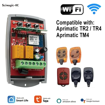 APRIMATIC TR2 TR4 TM4 TXM Приемник Tuya WiFi 2CH Приемник Дистанционного Управления Гаражными Воротами 433,92 МГц Модуль Переключения Подвижного кода Alexa