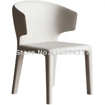 Итальянский современный легкий роскошный обеденный стул, ресторан, гостиничный шезлонг, простой домашний рабочий стул для квартиры со спинкой