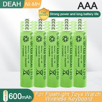 НОВЫЙ 1,2 В NI-MH 600 мАч AAA Аккумуляторная Батарея Для Электрической Зубной Щетки Фонарик Мышь Часы Игрушка Клавиатура Часы 3A Батарея