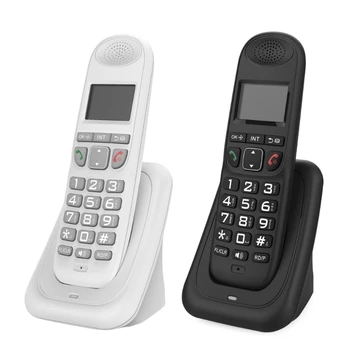 Беспроводной телефон с многоязычным дисплеем вызывающего абонента, громкая связь, телефон с подсветкой, громкая связь для домашнего офиса, настольный компьютер D1003