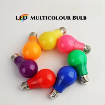 Разноцветная светодиодная лампа E27 Красочный Свет Фонарик Глобус Лампы Лампа для домашнего декора Праздничный свет