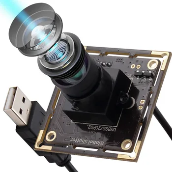 ELP 720P Глобальная Цветная/Монохромная камера с затвором AR0144 Высокоскоростная 60 кадров в секунду UVC Plug Play 1-Мегапиксельный USB-модуль Камеры