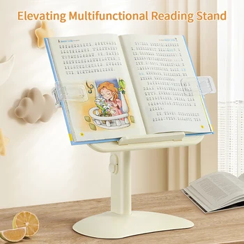 1 шт. Студенческая подставка для чтения, Простой рабочий стол для детей, Регулируемая по высоте Подъемная кровать, Скрепка для книг на рабочем столе, Фиксированные Книги