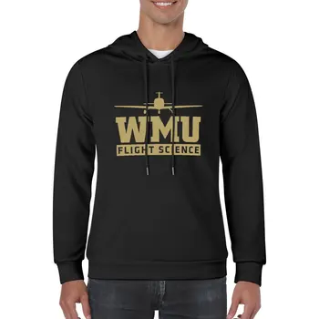Новая толстовка WMU Flight Science Gold с капюшоном, зимняя одежда в японском стиле, пуловеры и толстовки