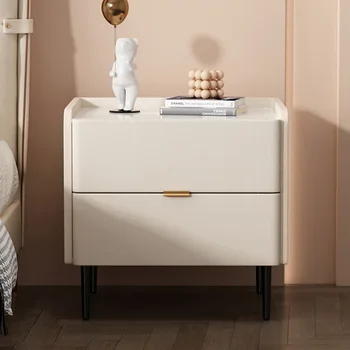 Роскошная прикроватная тумбочка, современные маленькие серые выдвижные ящики, минималистичные белые тумбочки, Эстетичный дизайн гостиной, Передвижная мебель