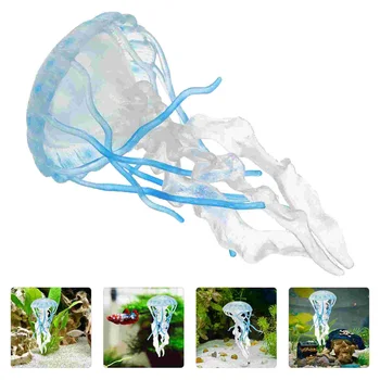 Имитационная модель медузы, Морское существо, Океанские игрушки, морские фигурки, животные, Познавательные мини-пластиковые игрушки для раннего обучения детей