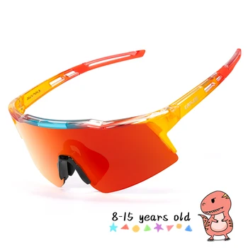 Kapvoe Модные детские велосипедные солнцезащитные очки UV400 для верховой езды и бега, защитные очки для детей, Спорт на открытом воздухе, велосипедные очки для мальчиков и девочек