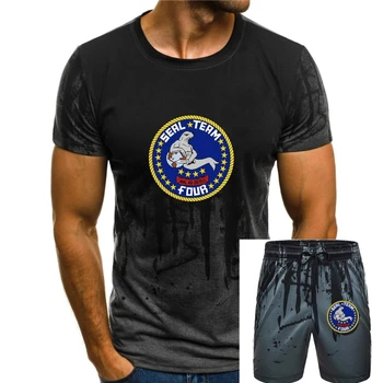 Горячая распродажа 2020 года из 100% хлопка Seal Team 4 - ВМС США - Мужская футболка