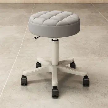 Специальный стул для салона красоты с вращающейся подъемной спинкой, шкив для маникюрного салона, бытовой круглый стул для парикмахерской, практичный стул