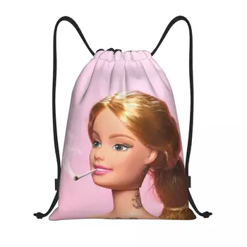 Изготовленная на заказ кукольная сумка для курения на шнурке Для женщин и мужчин, легкий рюкзак для хранения в спортивном зале