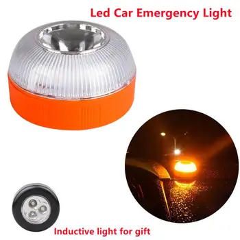 Аварийное освещение автомобиля Светодиодный фонарик V16, стробоскоп, лампа для дорожно-транспортных происшествий, сменная батарея, Водонепроницаемая сигнальная лампа, ремонтная лампа